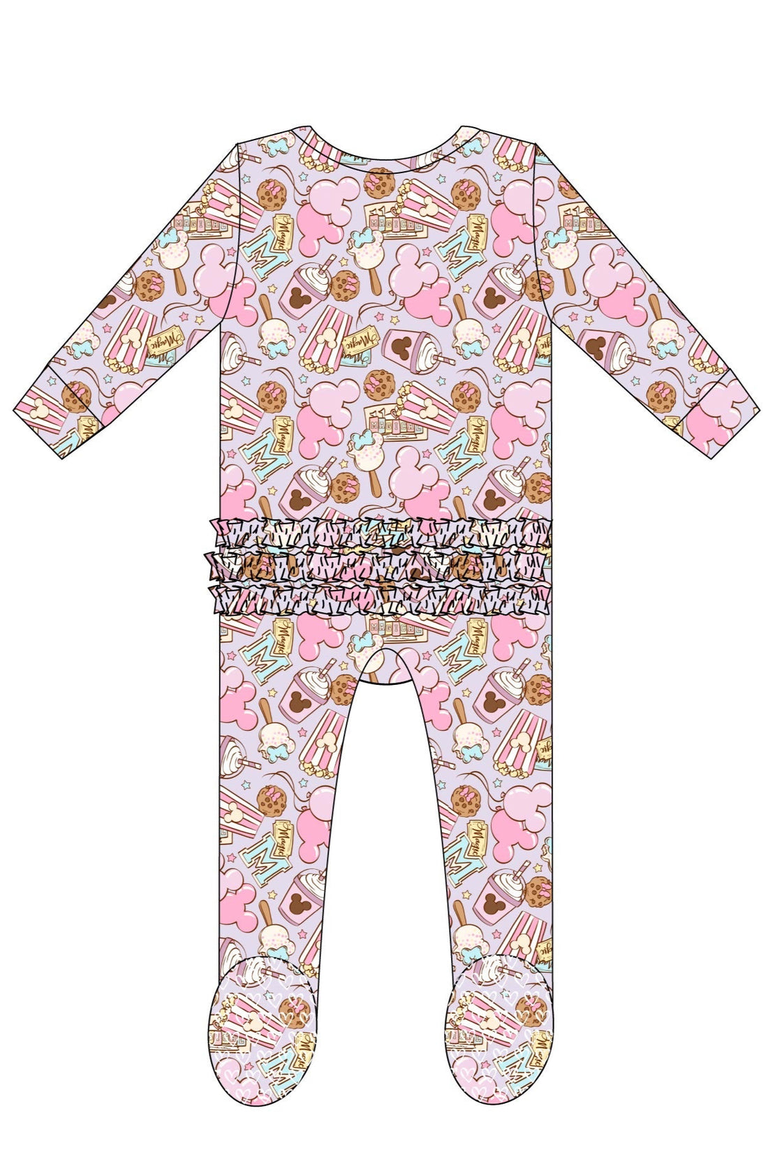 Gali Ruffle Footie